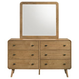 Robyn 6-drawer Bedroom Dresser and Mirror Light Ash - Tampa Furniture Outlet