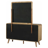 Robyn 6-drawer Bedroom Dresser and Mirror Light Ash - Tampa Furniture Outlet