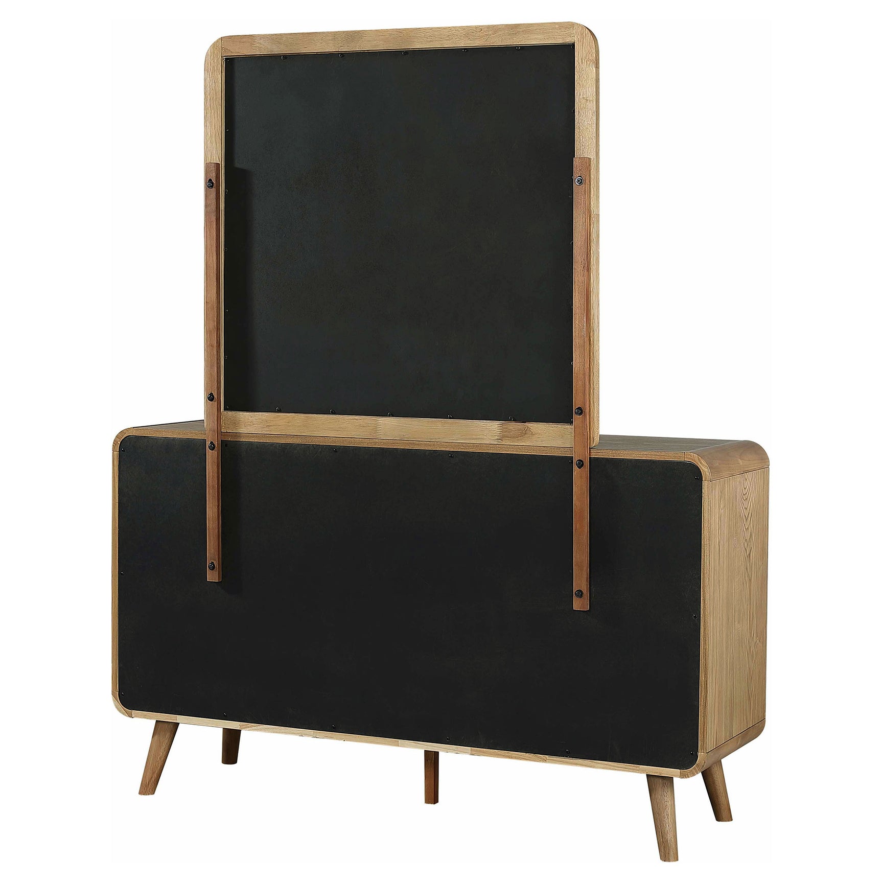 Robyn 6-drawer Bedroom Dresser and Mirror Light Ash - Tampa Furniture Outlet