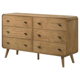 Robyn 6-drawer Bedroom Dresser Light Ash - Tampa Furniture Outlet