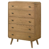 Robyn 5-drawer Bedroom Chest of Drawers Light Ash - Tampa Furniture Outlet