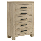 Oakglen 5-piece Eastern King Bedroom Set Weathered Oak - Tampa Furniture Outlet