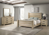 Tampa Furniture Outlet - Coaster - Oakglen 4-piece California King Bedroom Set Weathered Oak - 225101KW-S4