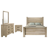 Oakglen 4-piece California King Bedroom Set Weathered Oak - Tampa Furniture Outlet