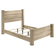 Tampa Furniture Outlet - Coaster - Oakglen 55-inch Queen Panel Bed Weathered Oak - 225101Q