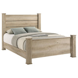 Oakglen 55-inch Queen Panel Bed Weathered Oak - Tampa Furniture Outlet