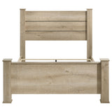Oakglen 55-inch Queen Panel Bed Weathered Oak - Tampa Furniture Outlet