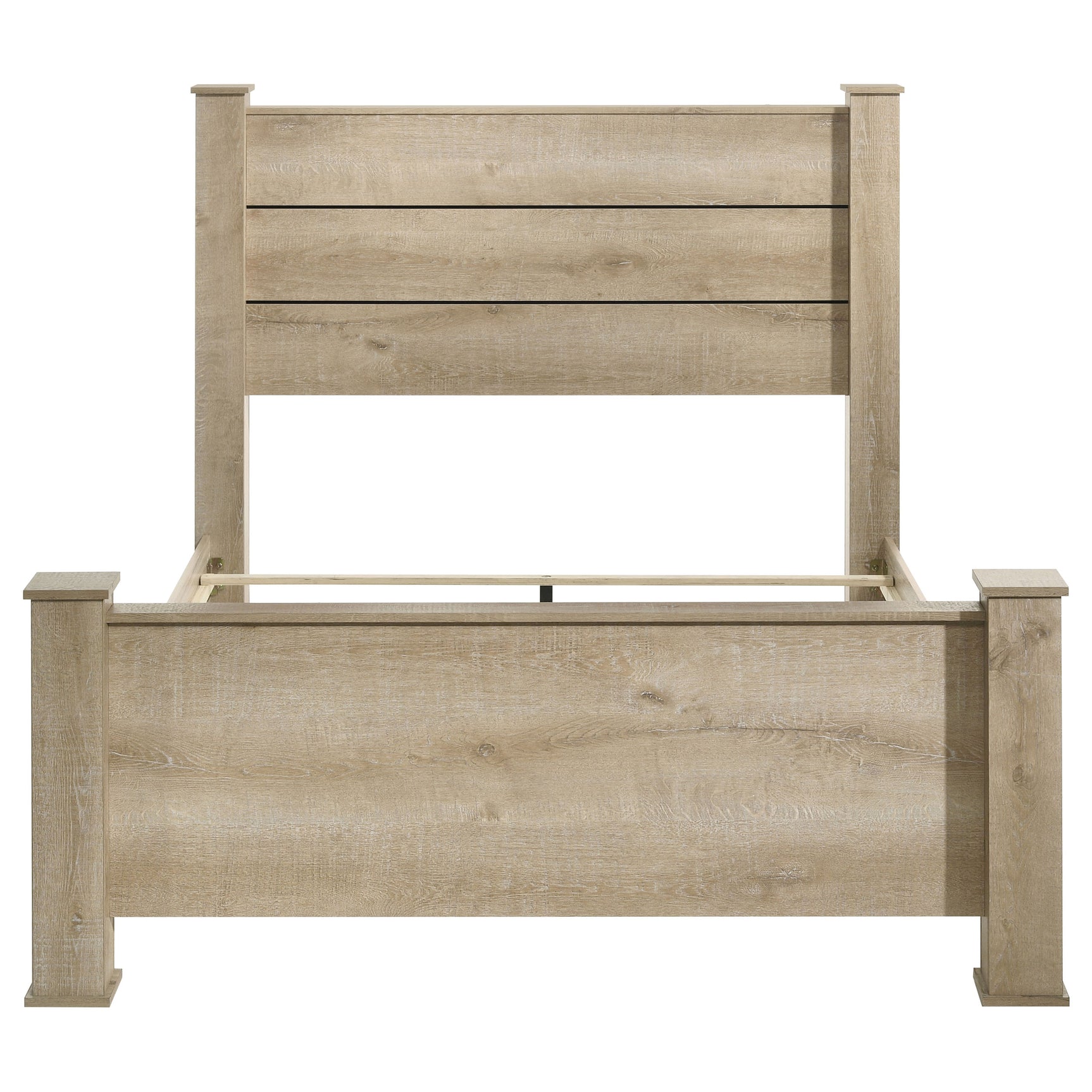 Oakglen 55-inch Queen Panel Bed Weathered Oak - Tampa Furniture Outlet