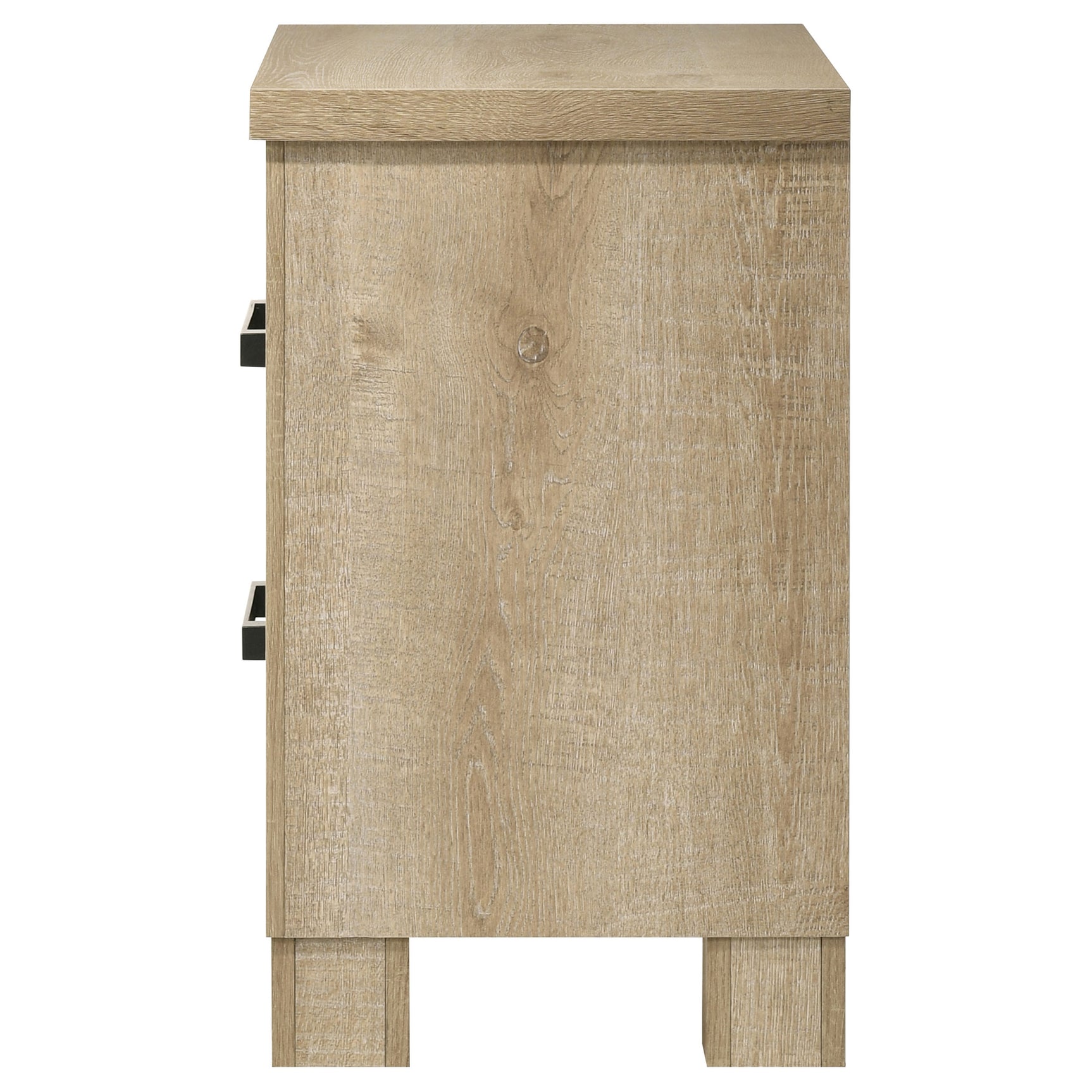 Oakglen 2-drawer Nightstand Bedside Table Weathered Oak - Tampa Furniture Outlet