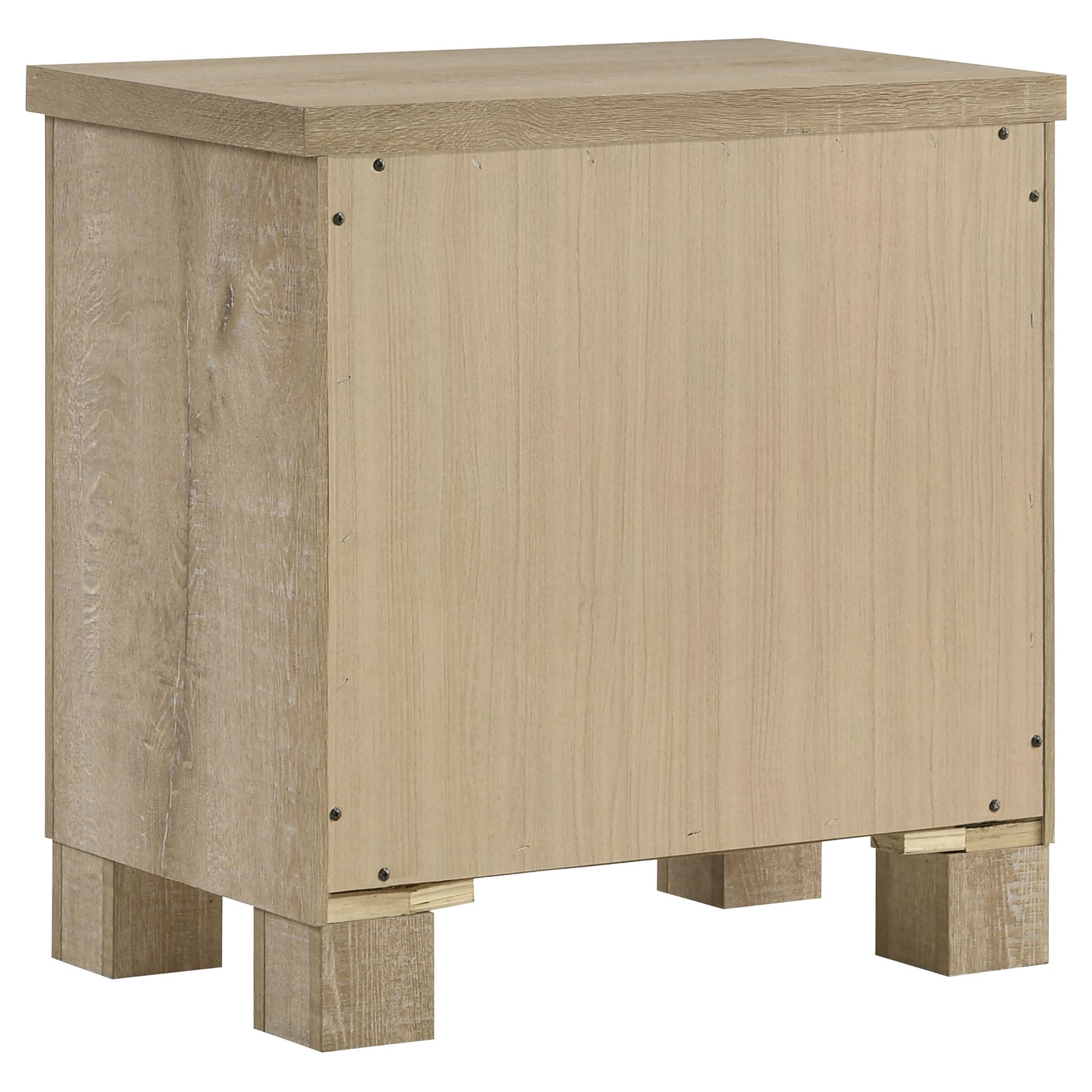 Oakglen 2-drawer Nightstand Bedside Table Weathered Oak - Tampa Furniture Outlet