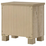 Oakglen 2-drawer Nightstand Bedside Table Weathered Oak - Tampa Furniture Outlet