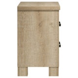 Oakglen 2-drawer Nightstand Bedside Table Weathered Oak - Tampa Furniture Outlet