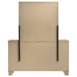 Oakglen 6-drawer Bedroom Dresser and Mirror Weathered Oak - Tampa Furniture Outlet