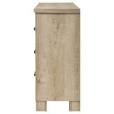 Oakglen 6-drawer Bedroom Dresser Weathered Oak - Tampa Furniture Outlet