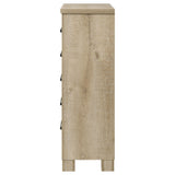 Oakglen 5-drawer Bedroom Chest of Drawers Weathered Oak - Tampa Furniture Outlet