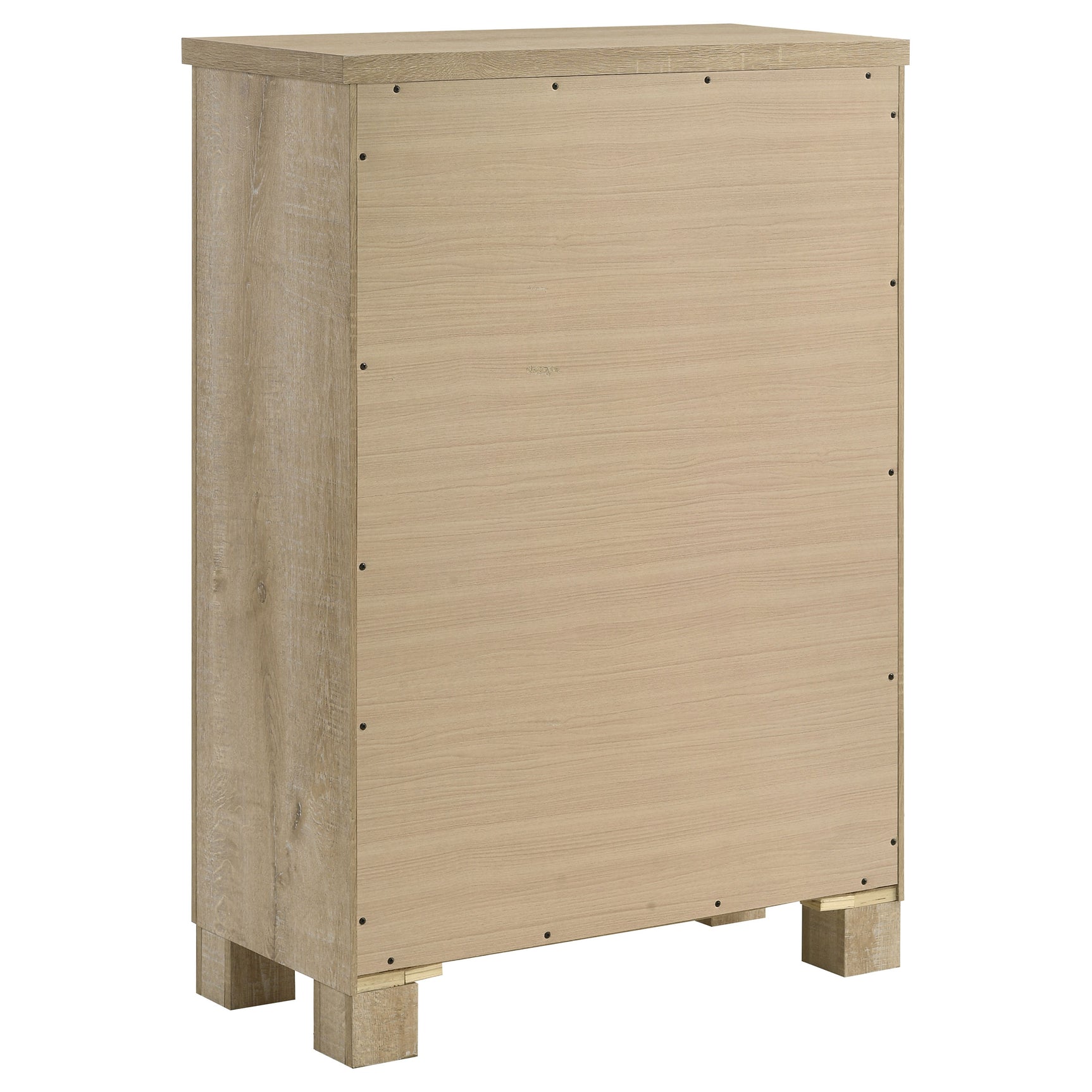 Oakglen 5-drawer Bedroom Chest of Drawers Weathered Oak - Tampa Furniture Outlet