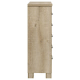 Oakglen 5-drawer Bedroom Chest of Drawers Weathered Oak - Tampa Furniture Outlet