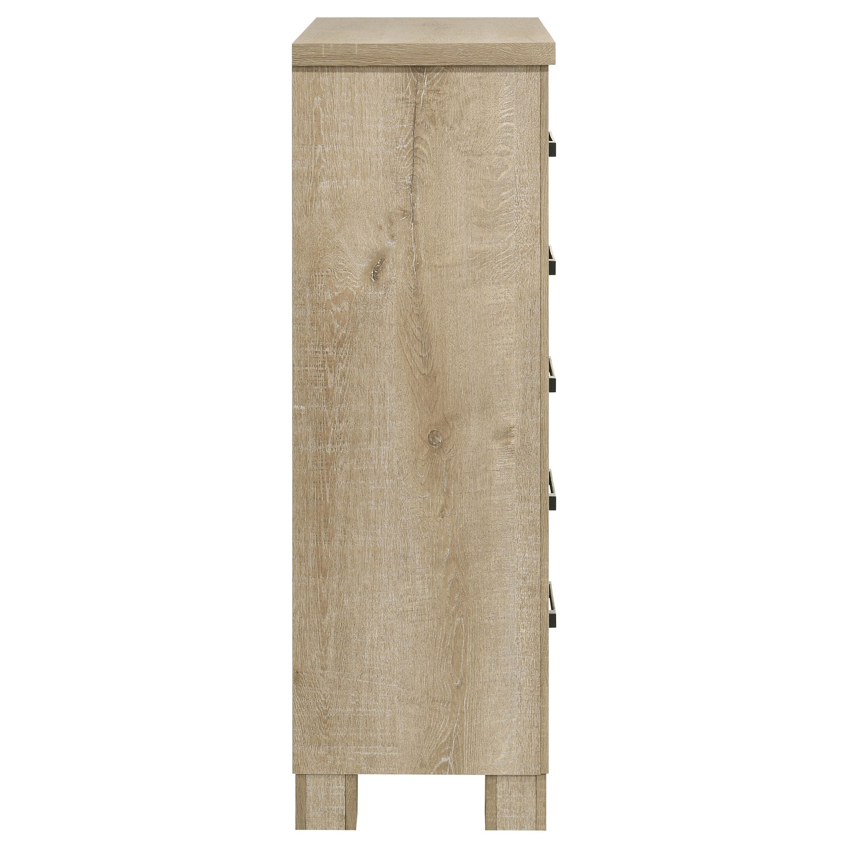 Oakglen 5-drawer Bedroom Chest of Drawers Weathered Oak - Tampa Furniture Outlet