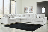 Tampa Furniture Outlet - Ashley Furniture - Stupendous Sectional - RAF 6-Piece Sectional with Chaise / Alloy - 25903S22