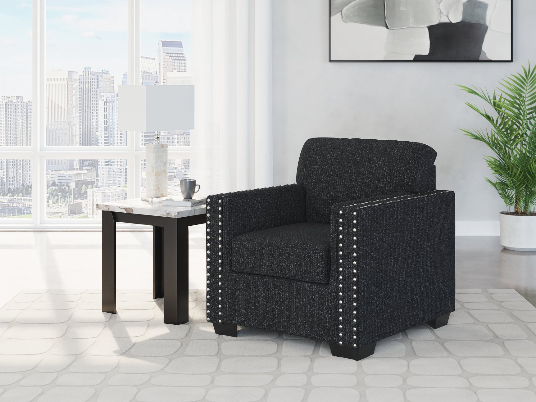 Tampa Furniture Outlet - Ashley Furniture - Jasmine Peaks Living Room - Chair / Coal - 2890420
