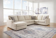 Tampa Furniture Outlet - Ashley Furniture - Edenfield Sectional - RAF 3-Piece Sectional with Chaise / Linen - 29004S1