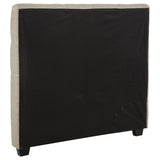 Chloe Upholstered Full Panel Headboard Oatmeal - Tampa Furniture Outlet