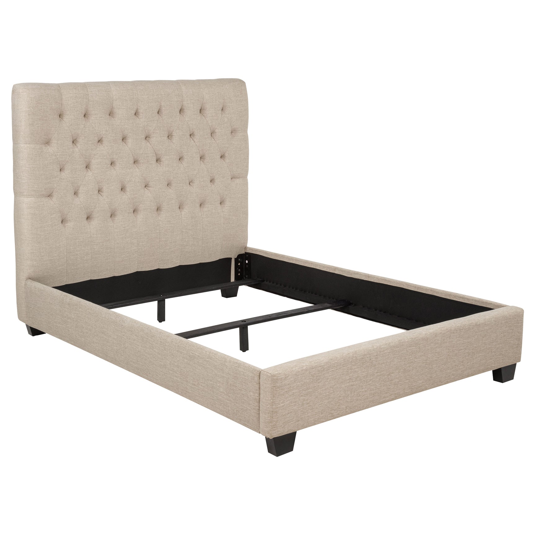 Tampa Furniture Outlet - Coaster - Chloe Upholstered Full Panel Bed Oatmeal - 300007F