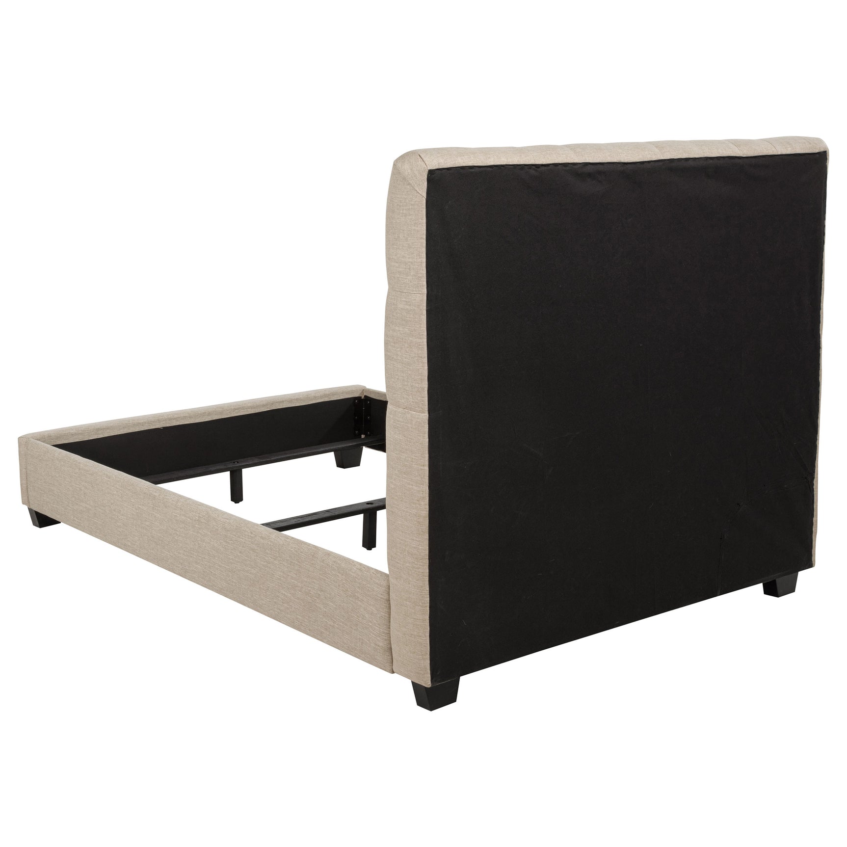 Chloe Upholstered Full Panel Bed Oatmeal - Tampa Furniture Outlet