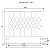 Chloe Upholstered California King Panel Headboard Oatmeal - Tampa Furniture Outlet