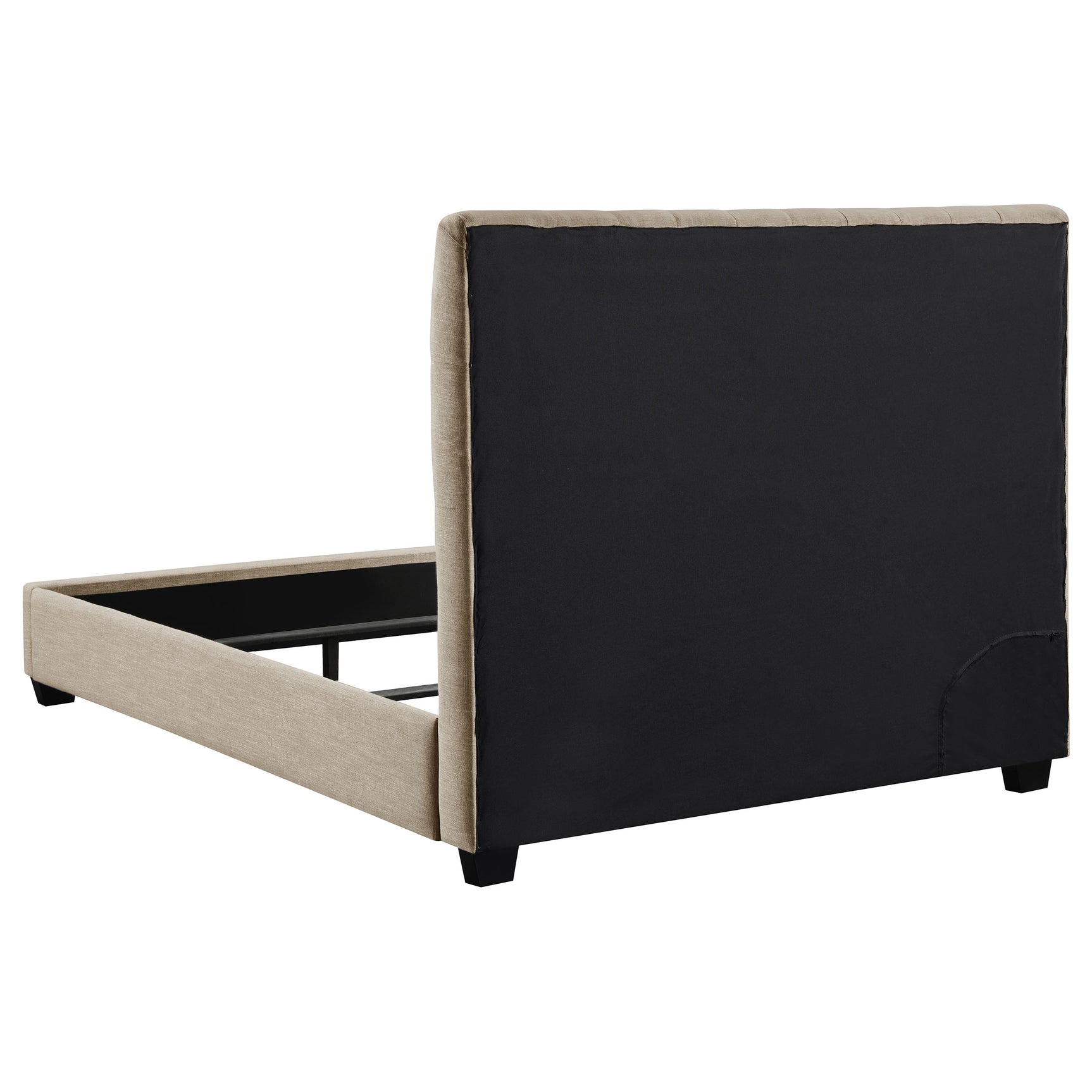 Chloe Upholstered Queen Panel Bed Oatmeal - Tampa Furniture Outlet