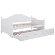 Tampa Furniture Outlet - Coaster - Julie Ann Wood Twin Daybed with Trundle White - 300053