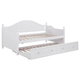 Tampa Furniture Outlet - Coaster - Julie Ann Wood Twin Daybed with Trundle White - 300053