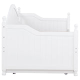 Julie Ann Wood Twin Daybed with Trundle White - Tampa Furniture Outlet