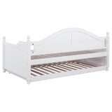 Julie Ann Wood Twin Daybed with Trundle White - Tampa Furniture Outlet
