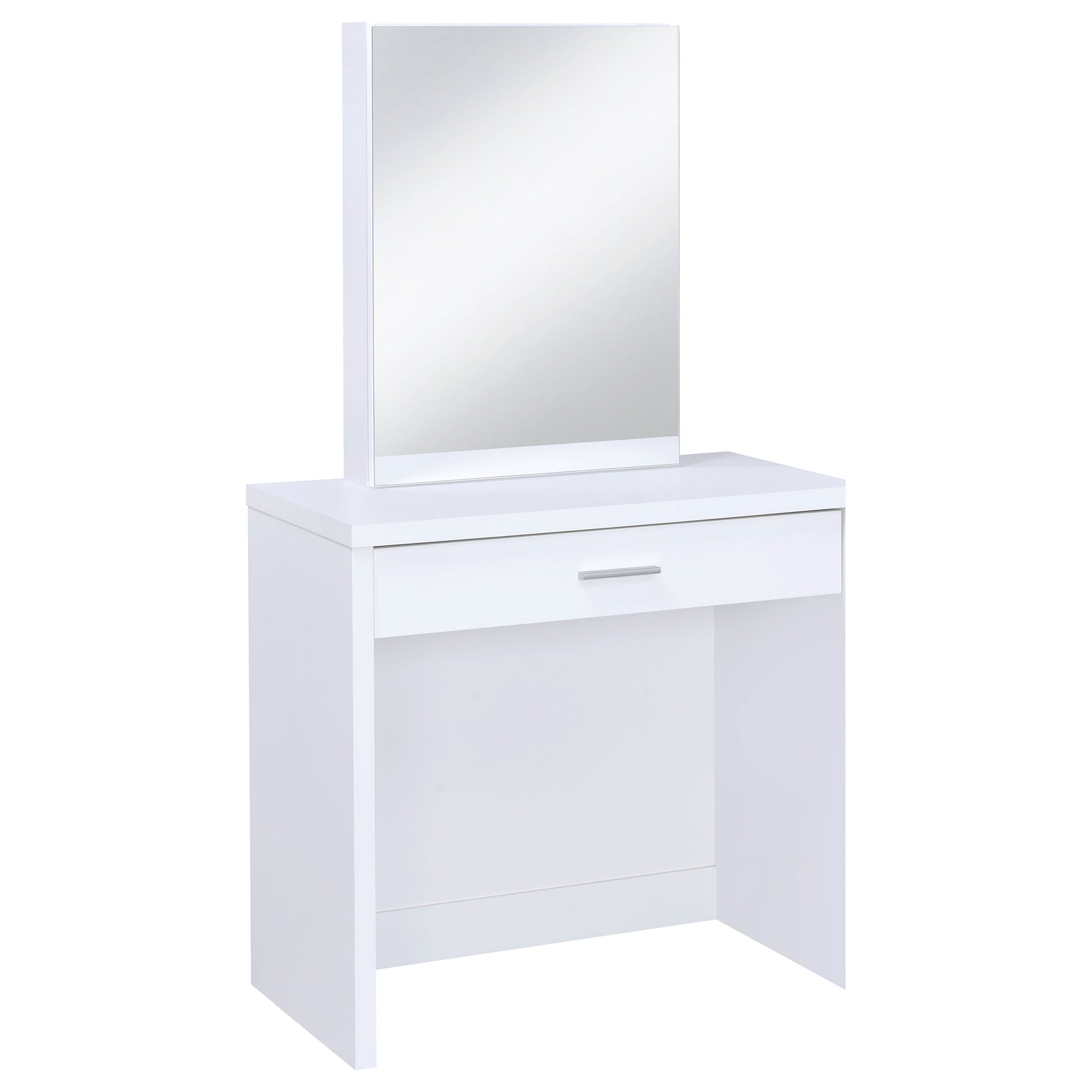 Harvey Vanity Set with Lift-Top Stool White - Tampa Furniture Outlet