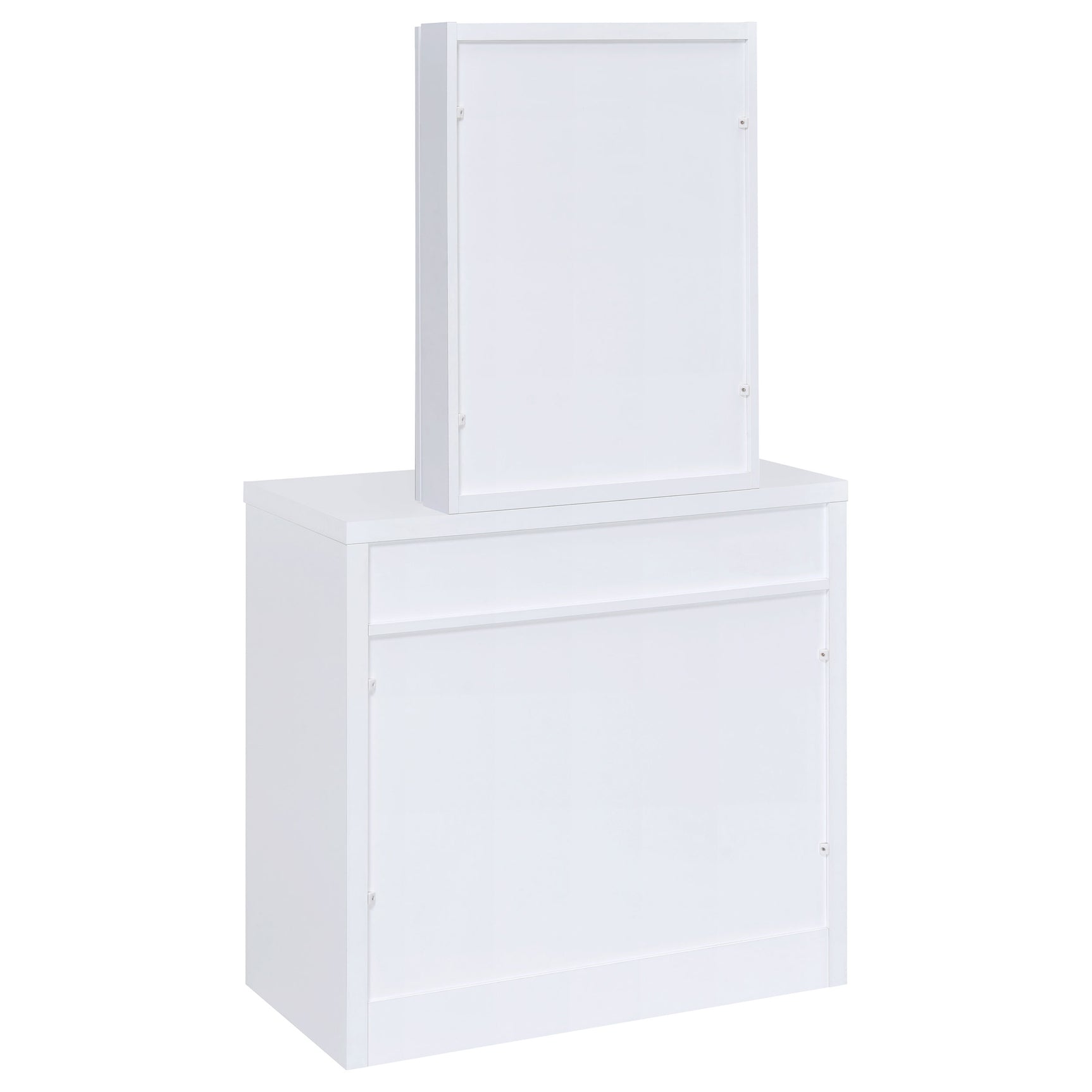 Harvey Vanity Set with Lift-Top Stool White - Tampa Furniture Outlet