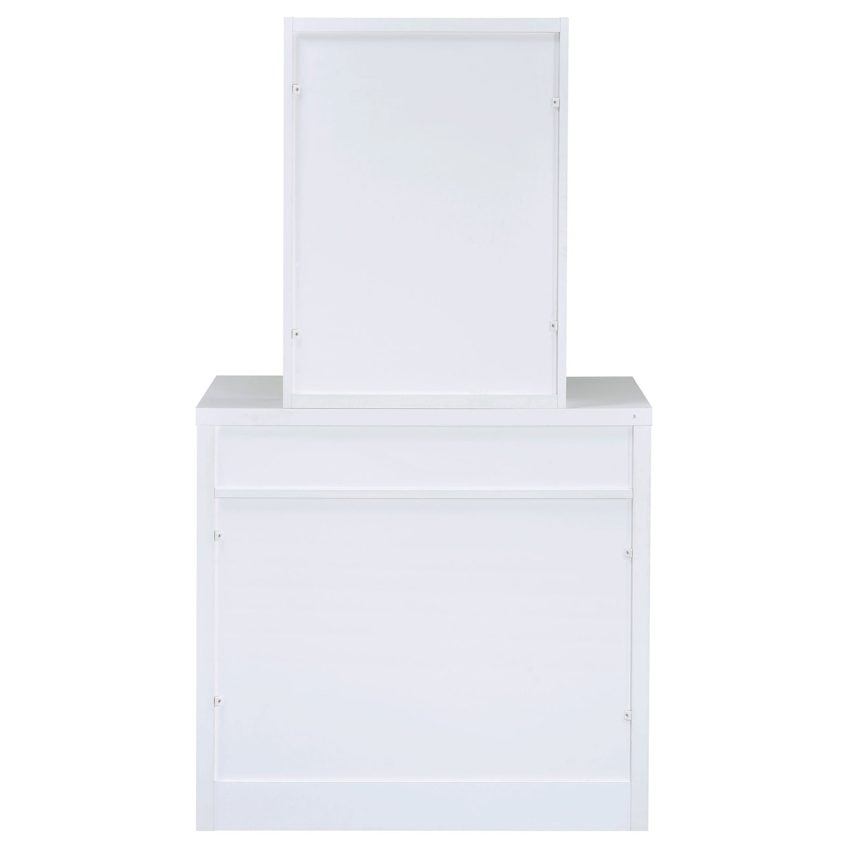 Harvey Vanity Set with Lift-Top Stool White - Tampa Furniture Outlet