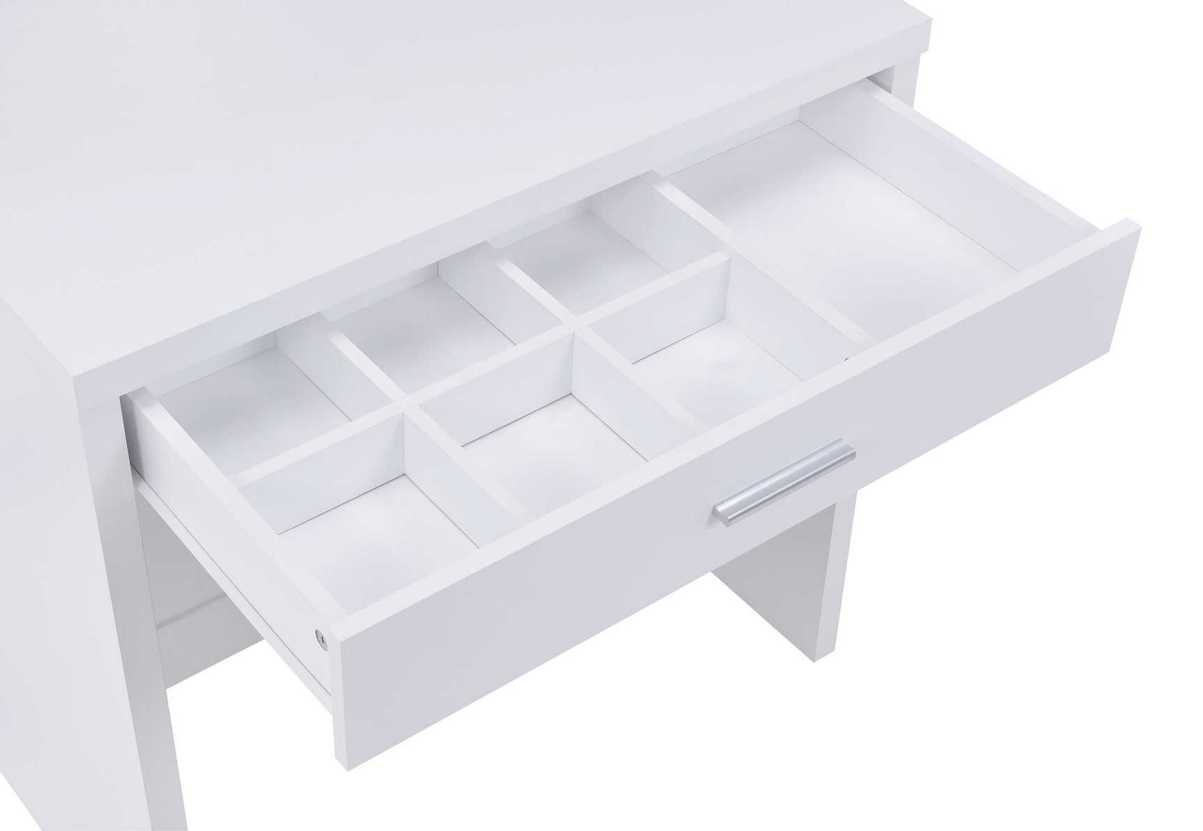 Harvey Vanity Set with Lift-Top Stool White - Tampa Furniture Outlet