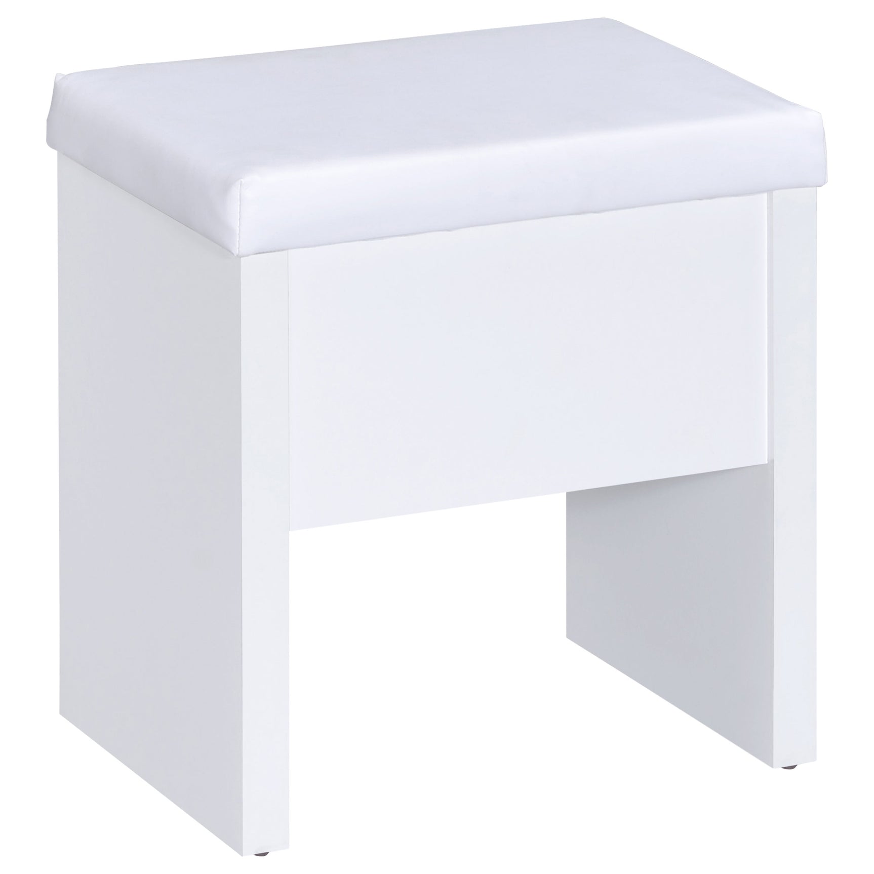 Harvey Vanity Set with Lift-Top Stool White - Tampa Furniture Outlet