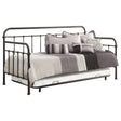 Tampa Furniture Outlet - Coaster - Livingston Metal Twin Daybed with Trundle Dark Bronze - 300398