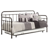 Tampa Furniture Outlet - Coaster - Livingston Metal Twin Daybed with Trundle Dark Bronze - 300398