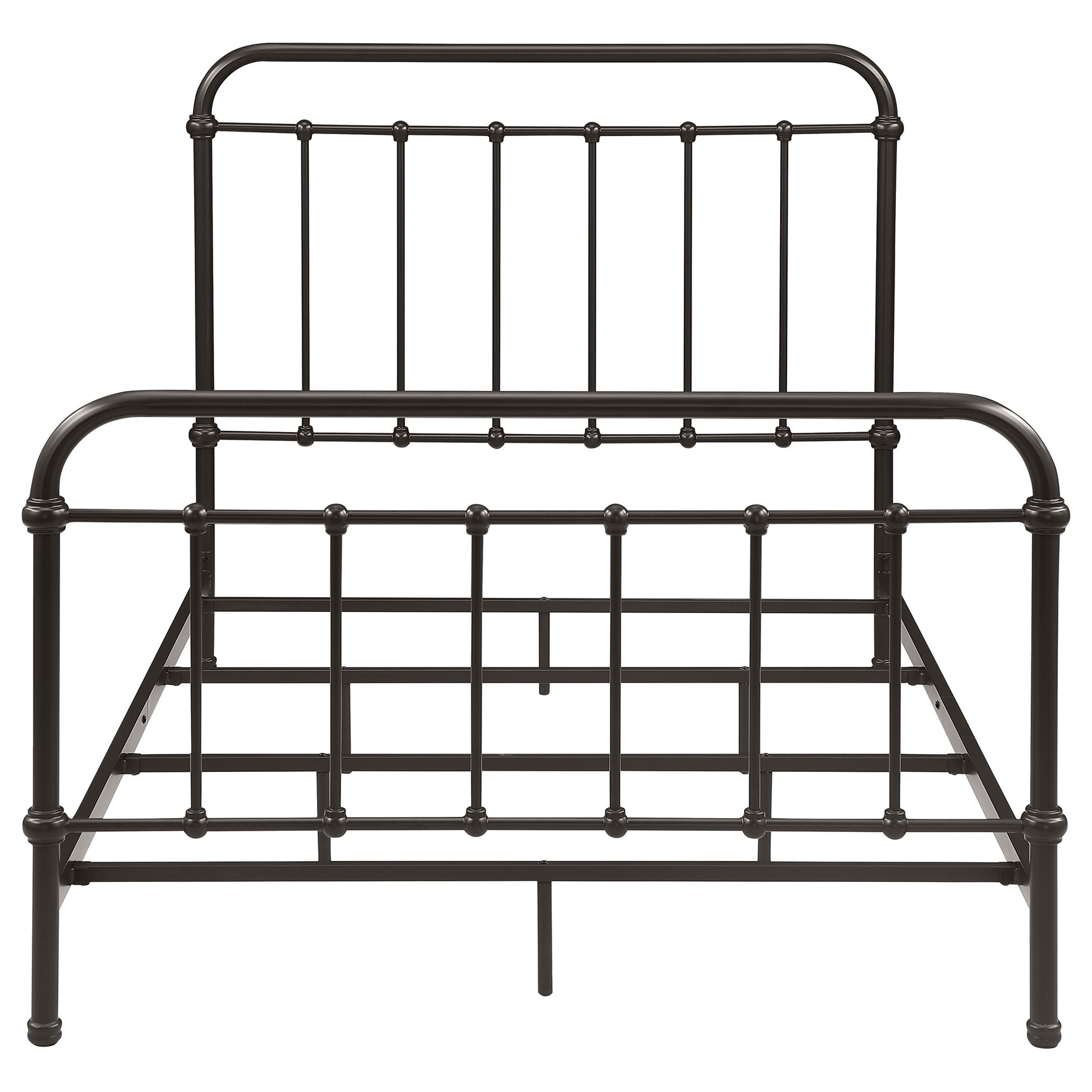 Livingston Metal Full Open Frame Bed Dark Bronze - Tampa Furniture Outlet