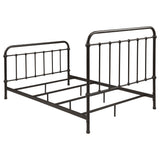 Livingston Metal Full Open Frame Bed Dark Bronze - Tampa Furniture Outlet