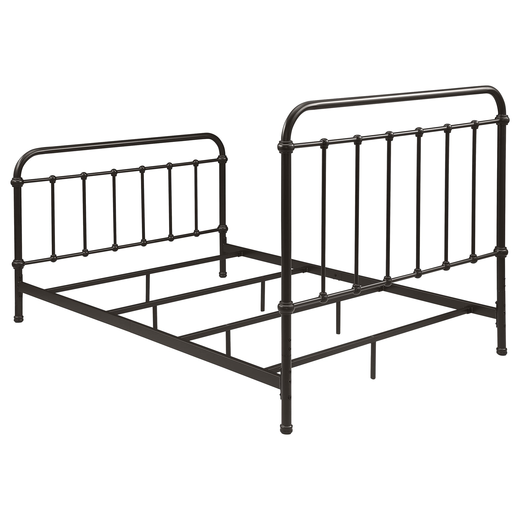 Livingston Metal Full Open Frame Bed Dark Bronze - Tampa Furniture Outlet
