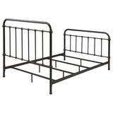 Livingston Metal Full Open Frame Bed Dark Bronze - Tampa Furniture Outlet