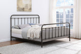 Livingston Metal Eastern King Open Frame Bed Dark Bronze - Tampa Furniture Outlet