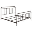 Tampa Furniture Outlet - Coaster - Livingston Metal Eastern King Open Frame Bed Dark Bronze - 300399KE