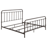 Tampa Furniture Outlet - Coaster - Livingston Metal Eastern King Open Frame Bed Dark Bronze - 300399KE