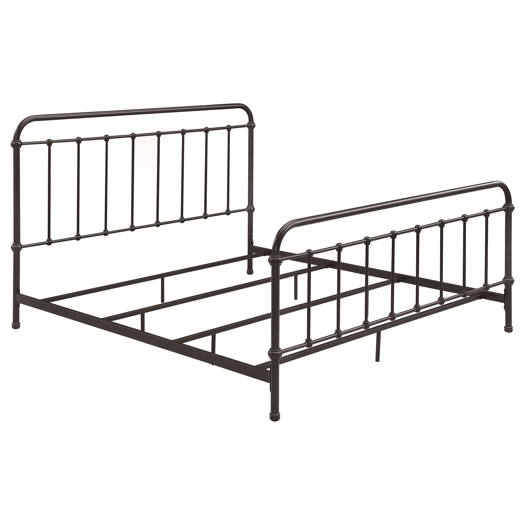 Tampa Furniture Outlet - Coaster - Livingston Metal Eastern King Open Frame Bed Dark Bronze - 300399KE