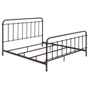 Tampa Furniture Outlet - Coaster - Livingston Metal Eastern King Open Frame Bed Dark Bronze - 300399KE